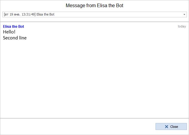 MyChat broadcast