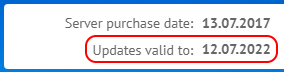 Expire date for MyChat license